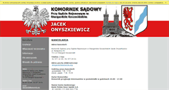 Desktop Screenshot of komornikstargard.com