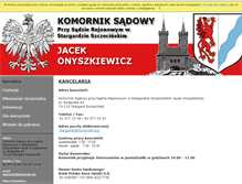 Tablet Screenshot of komornikstargard.com